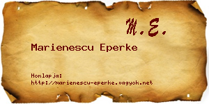 Marienescu Eperke névjegykártya